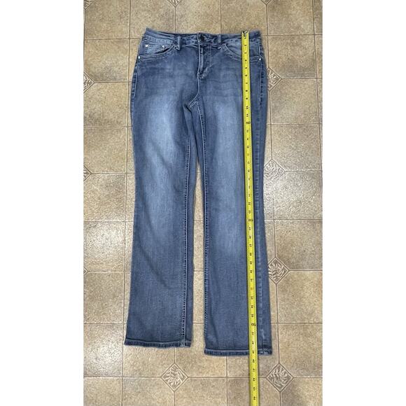 Earl Jeans Embellished Rhinestones Stretch Slim Boot Cut Size 10 Women’s Denim - Picture 5 of 13